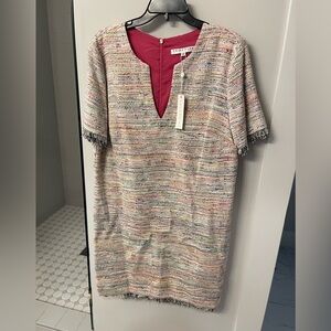 Trina Turk Multicolor Tweed Dress